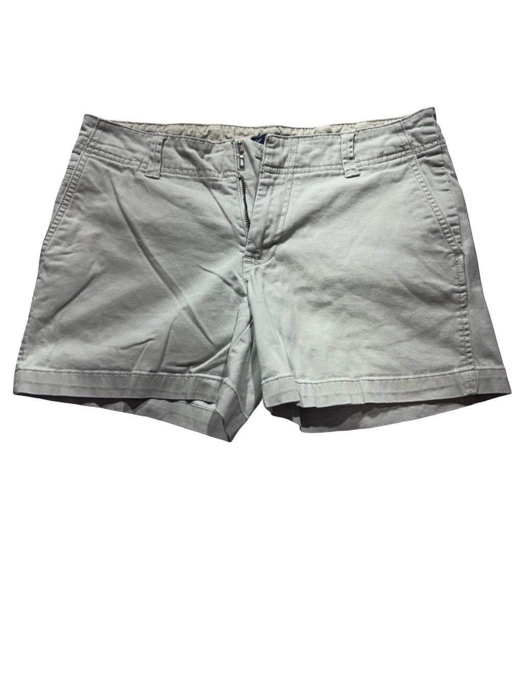 GAP Women's Shorts - Light Gray Cotton Bermudas